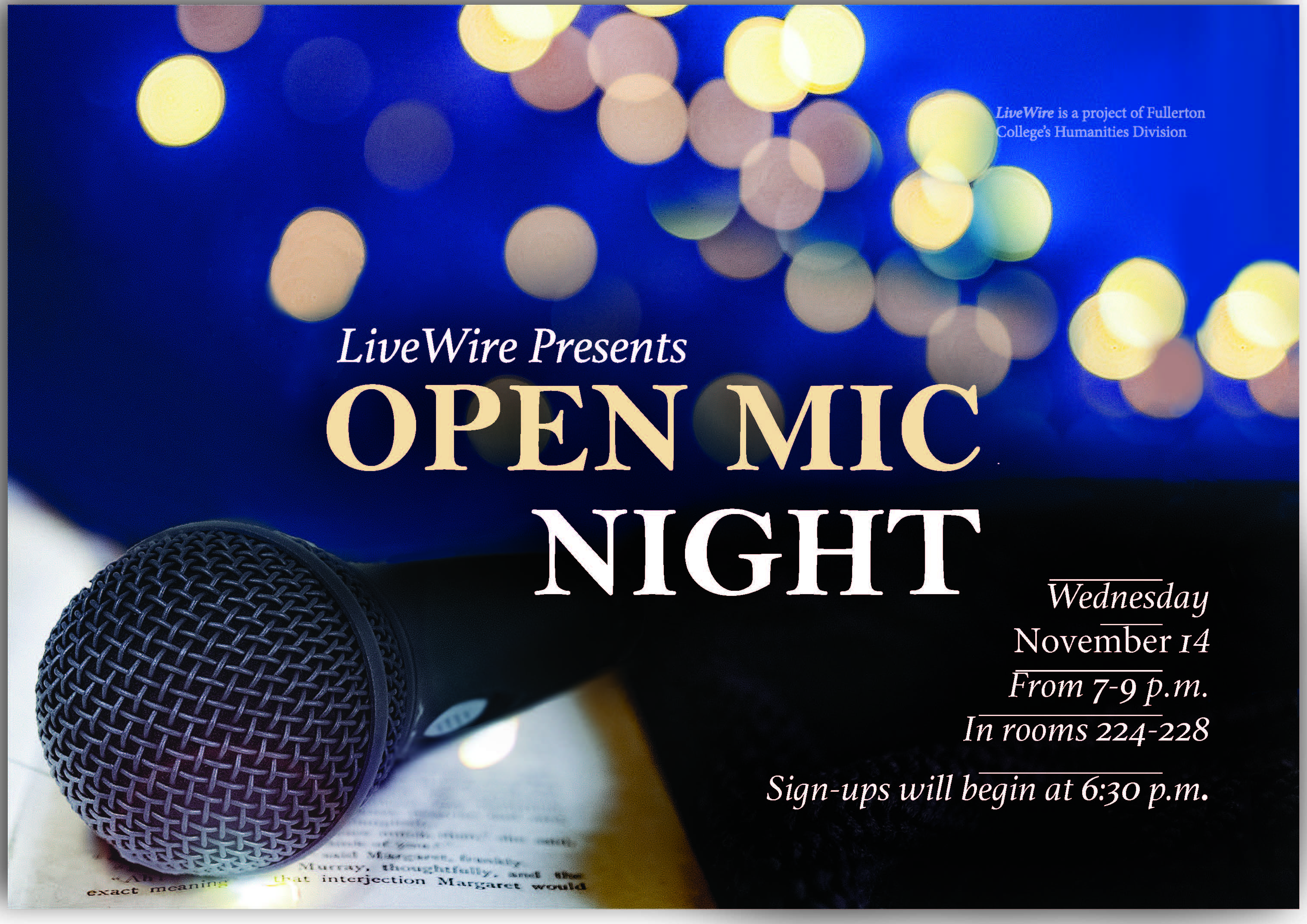 Ceci's Open Mic Webslider